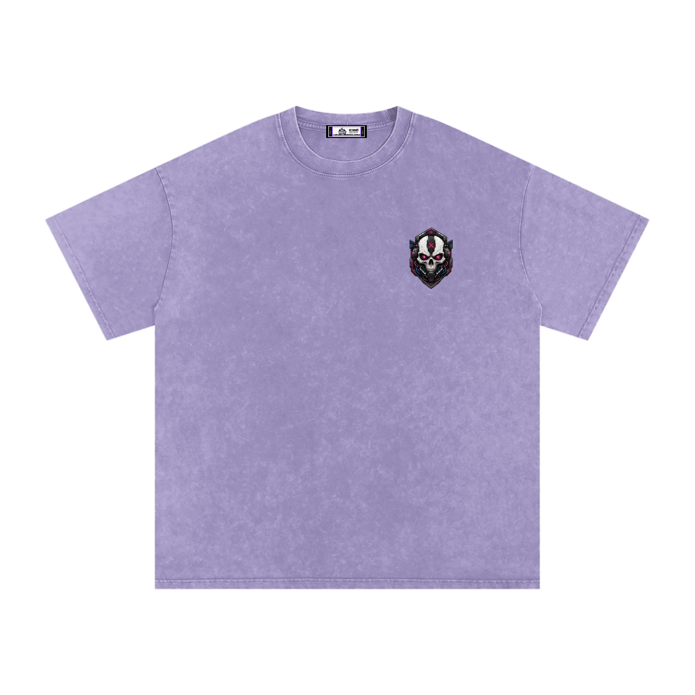 XR-7 Skull Snow Washed Oversized Cotton T-Shirt