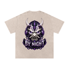 Cyber Yokai Snow Washed Oversized Cotton T-Shirt thumbnail