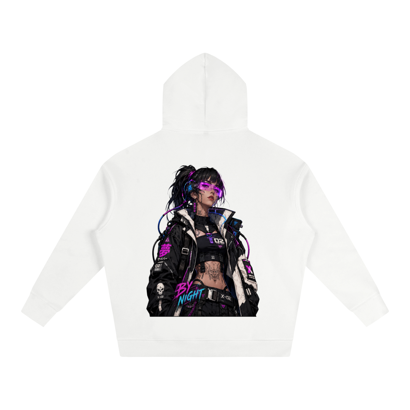 Neon Siren X-02 Oversized Fleeced Hoodie