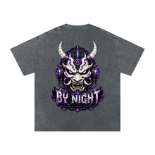 Cyber Yokai Snow Washed Oversized Cotton T-Shirt thumbnail