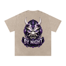 Cyber Yokai Snow Washed Oversized Cotton T-Shirt thumbnail