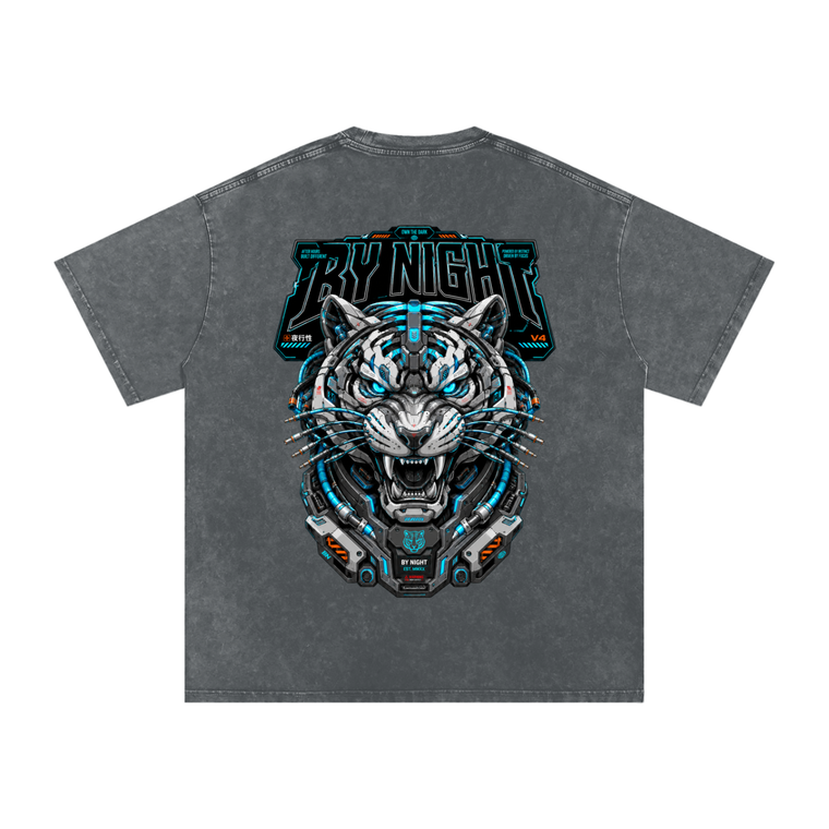 NightClaw V4 Snow Washed Oversized Cotton T-Shirt