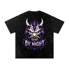 Cyber Yokai Snow Washed Oversized Cotton T-Shirt thumbnail