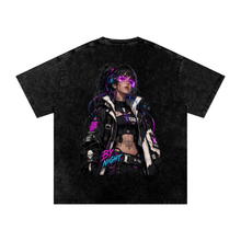 Neon Siren X-02 - Snow Washed Oversized Cotton T-Shirt thumbnail