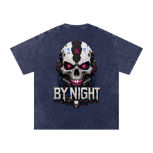 XR-7 Skull Snow Washed Oversized Cotton T-Shirt thumbnail
