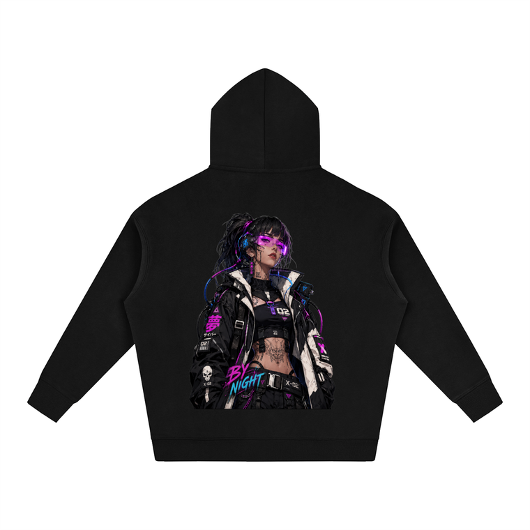 Neon Siren X-02 Oversized Fleeced Hoodie