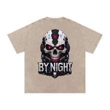 XR-7 Skull Snow Washed Oversized Cotton T-Shirt thumbnail