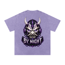 Cyber Yokai Snow Washed Oversized Cotton T-Shirt thumbnail