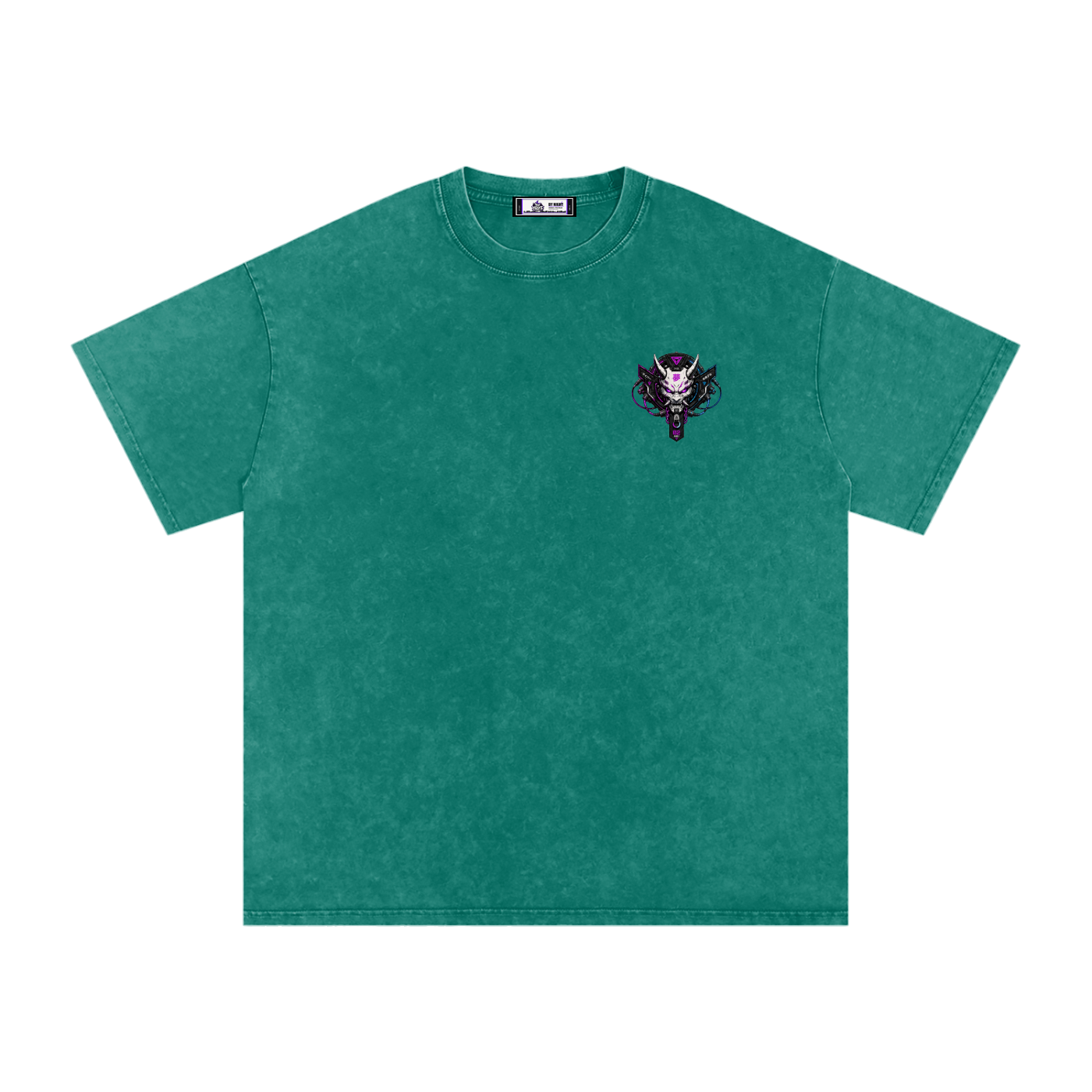 Neon Siren X-02 - Snow Washed Oversized Cotton T-Shirt