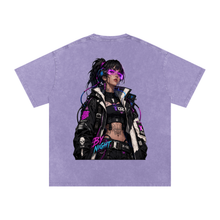 Neon Siren X-02 - Snow Washed Oversized Cotton T-Shirt thumbnail